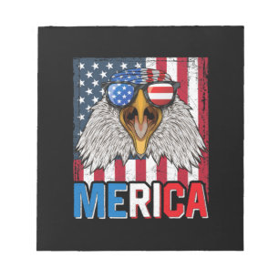 Bald Eagle Merica, 4 juli Notitieblok