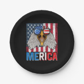 Bald Eagle Merica, 4 juli Papieren Bordje (Voorkant)