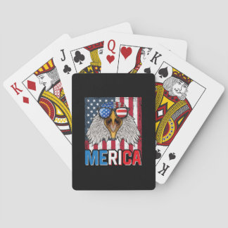 Bald Eagle Merica, 4 juli Pokerkaarten
