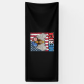 Bald Eagle Merica, 4 juli Spandoek (Verticaal)
