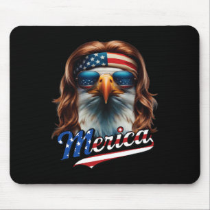 Bald Eagle Merica 4th July Eagle Mullet Funny Man Muismat