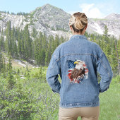 Bald Eagle 'Merica vlag Patriottisch Denim Jacket