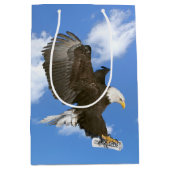 Bald Eagle met Afstuderen diplomatie gefeliciteerd Medium Cadeauzakje (Voorkant)