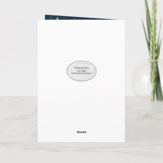 Bald Eagle met Amerikaanse vlag Kaart (Achterkant)