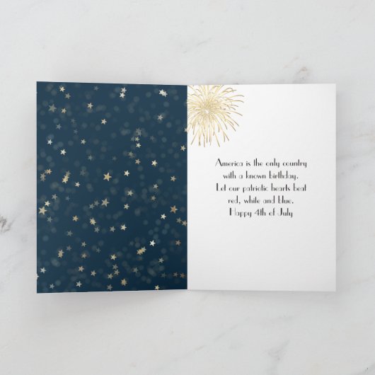 Bald Eagle met Amerikaanse vlag Kaart (Binnen)