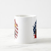 Bald Eagle met Amerikaanse vlag Patriottische Mok (Center)