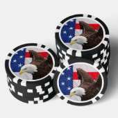 Bald Eagle met de Amerikaanse vlag Pokerchips (Opstapeling)