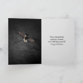 Bald Eagle met Diploma over vlag Kaart (Binnen)