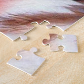 Bald Eagle met een Amerikaanse vlag in zijn veren Legpuzzel (Zijkant)