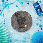 Bald Eagle met een Catfish Papieren Bordje (Feest)