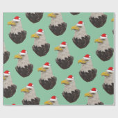 Bald Eagle met een Santa Hat Cadeaupapier (Vlak)