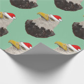Bald Eagle met een Santa Hat Cadeaupapier (Hoek)