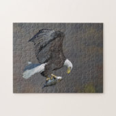 Bald Eagle met een vis Legpuzzel (Horizontaal)