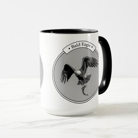 Bald Eagle met een vis Mok (Voorkant rechts)