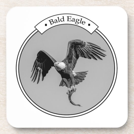 Bald Eagle met een vis Onderzetter (Voorkant)