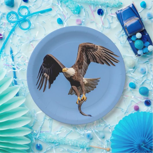 Bald Eagle met een vis Papieren Bordje (Feest)