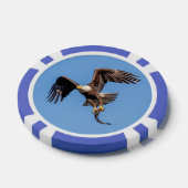 Bald Eagle met een vis Poker Chips (Enkel)
