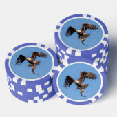 Bald Eagle met een vis Poker Chips (Opstapeling)