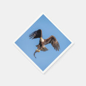 Bald Eagle met een vis Servetten (Hoek)