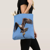 Bald Eagle met een vis Tote Bag (Dichtbij)