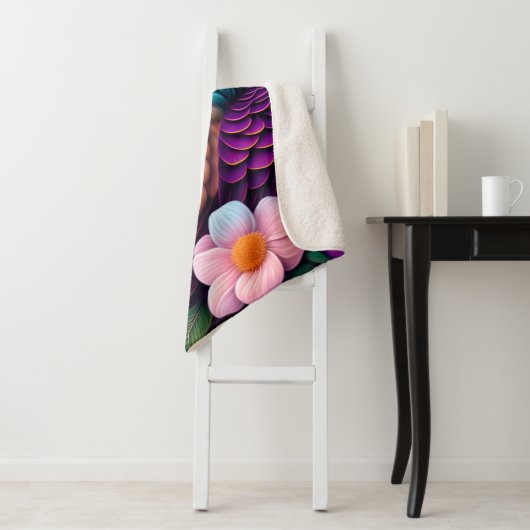 Bald Eagle met Flowers Sherpa Deken (In situ)