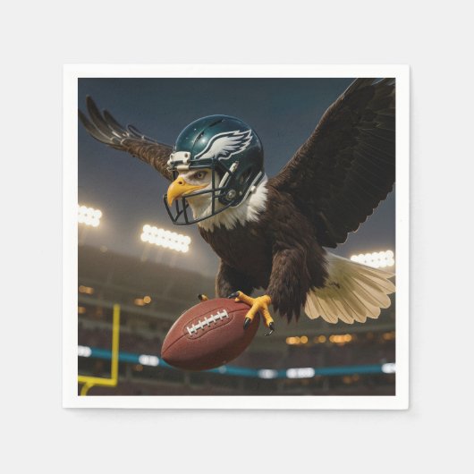 Bald Eagle met Footballs uitrusting in het stadion Servet (Voorkant)