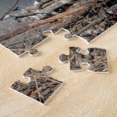 Bald Eagle met haar baby Legpuzzel (Zijkant)