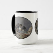 Bald Eagle met haar baby Mok (Voorkant links)