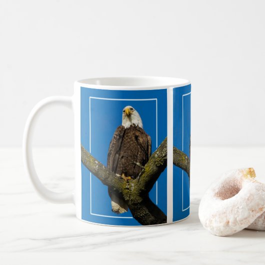 Bald Eagle met rand Koffiemok (Met donut)
