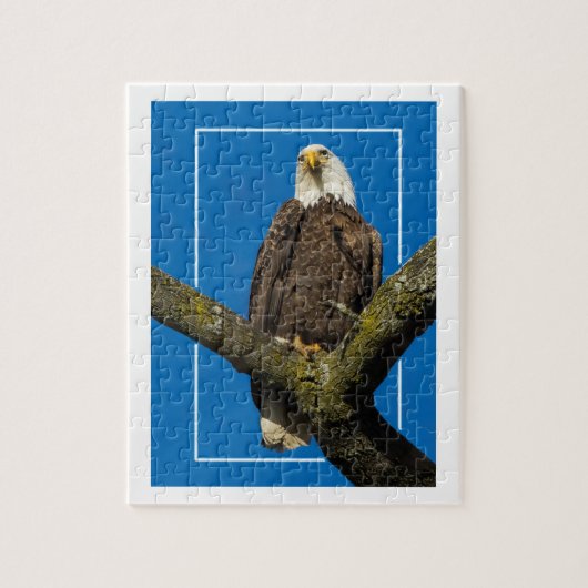Bald Eagle met rand Legpuzzel (Verticaal)
