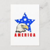 Bald Eagle met sterren | Amerika Informatiekaartje (Voorkant)