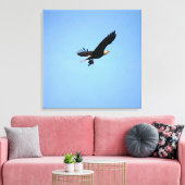 Bald Eagle met visvangst Canvas Afdruk (Insitu (Woonkamer))