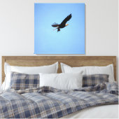 Bald Eagle met visvangst Canvas Afdruk (Insitu (Slaapkamer))
