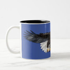 Bald Eagle met Wings Spread Coffee Mok