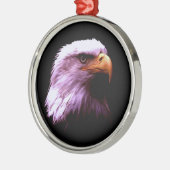 Bald Eagle Metalen Ornament (Links)