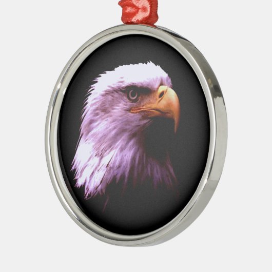 Bald Eagle Metalen Ornament (Links)