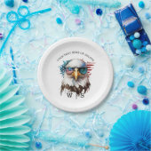 Bald Eagle modern & uniek Amerikaans nationaal sym Papieren Bordje (Feest)