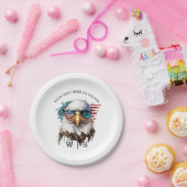 Bald Eagle modern & uniek Amerikaans nationaal sym Papieren Bordje (Feest)