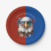 Bald Eagle modern & uniek Amerikaans nationaal sym Papieren Bordje (Voorkant)