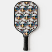 Bald Eagle modern & uniek Amerikaans nationaal sym Pickleball Paddle (Achterkant)
