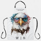 Bald Eagle modern & uniek Amerikaans nationaal sym Schort (Voorkant)