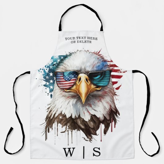 Bald Eagle modern & uniek Amerikaans nationaal sym Schort (Voorkant)