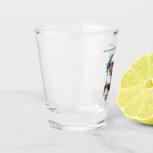 Bald Eagle modern & uniek Amerikaans nationaal sym Shot Glas (Links)