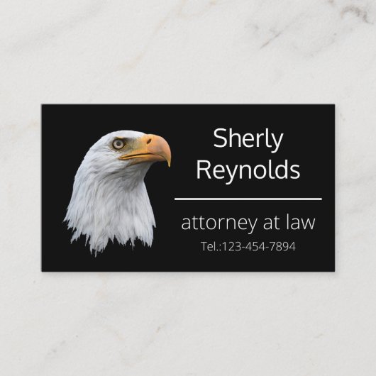 Bald Eagle mooi en aanpasbaar Visitekaartje (Voorkant)