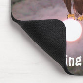 Bald Eagle Moon Mogelijk Inspirerend Muismat (Hoek)