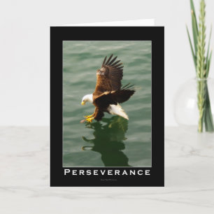 Bald Eagle Motivatie Gift Feestdagen Kaart