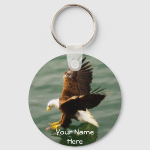 Bald Eagle Motivatie Gift Sleutelhanger