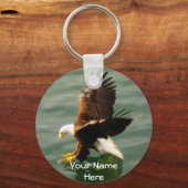 Bald Eagle Motivatie Gift Sleutelhanger (Voorkant)