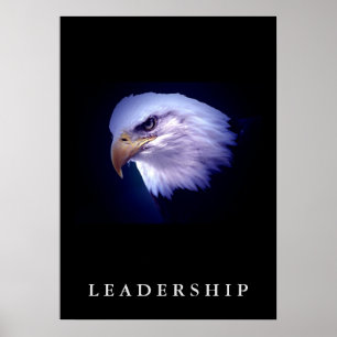 Bald Eagle Motivatie Leiderschap Verticaal Poster