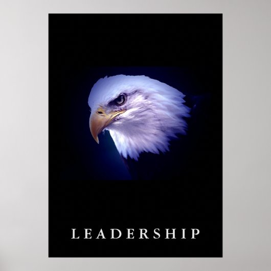 Bald Eagle Motivatie Leiderschap Verticaal Poster (Voorkant)